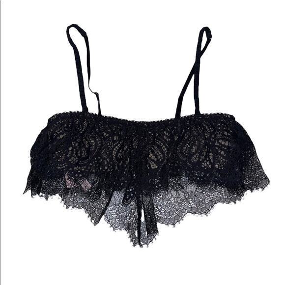 Victoria's Secret Other - Victoria’s Secret Black Lingerie Bralette Size S/P NWT